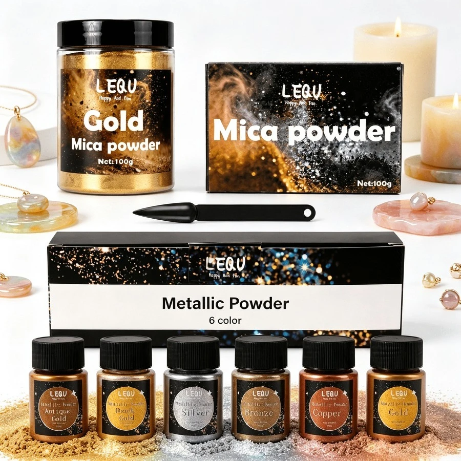 Oxide Pigment Soap - Juego de pigmentos de mica metálica,
