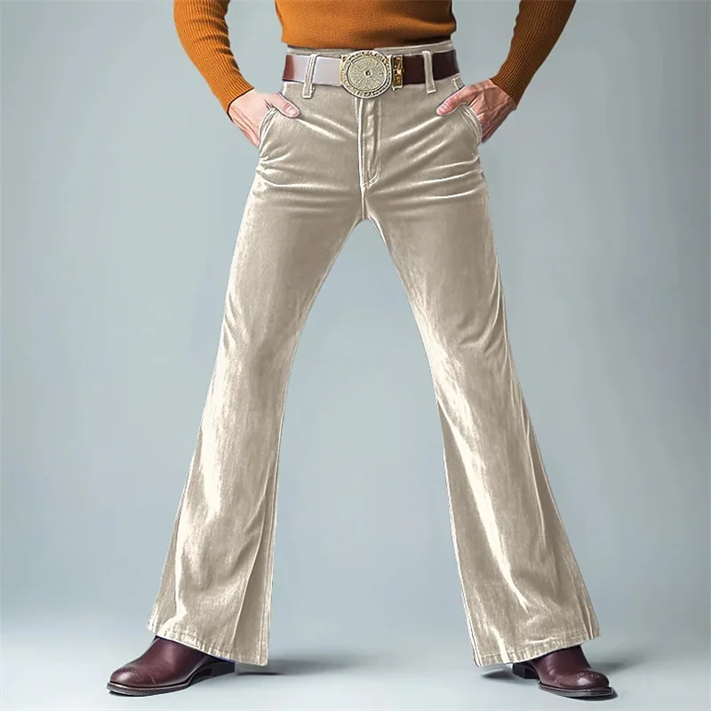 أربعة مواسم الذكور الملابس الرسمية السراويل 2025 موضة جديدة للرجال بلون بسيط الأساسية عادية أنيقة العصرية سليم مضيئة بنطلون #3