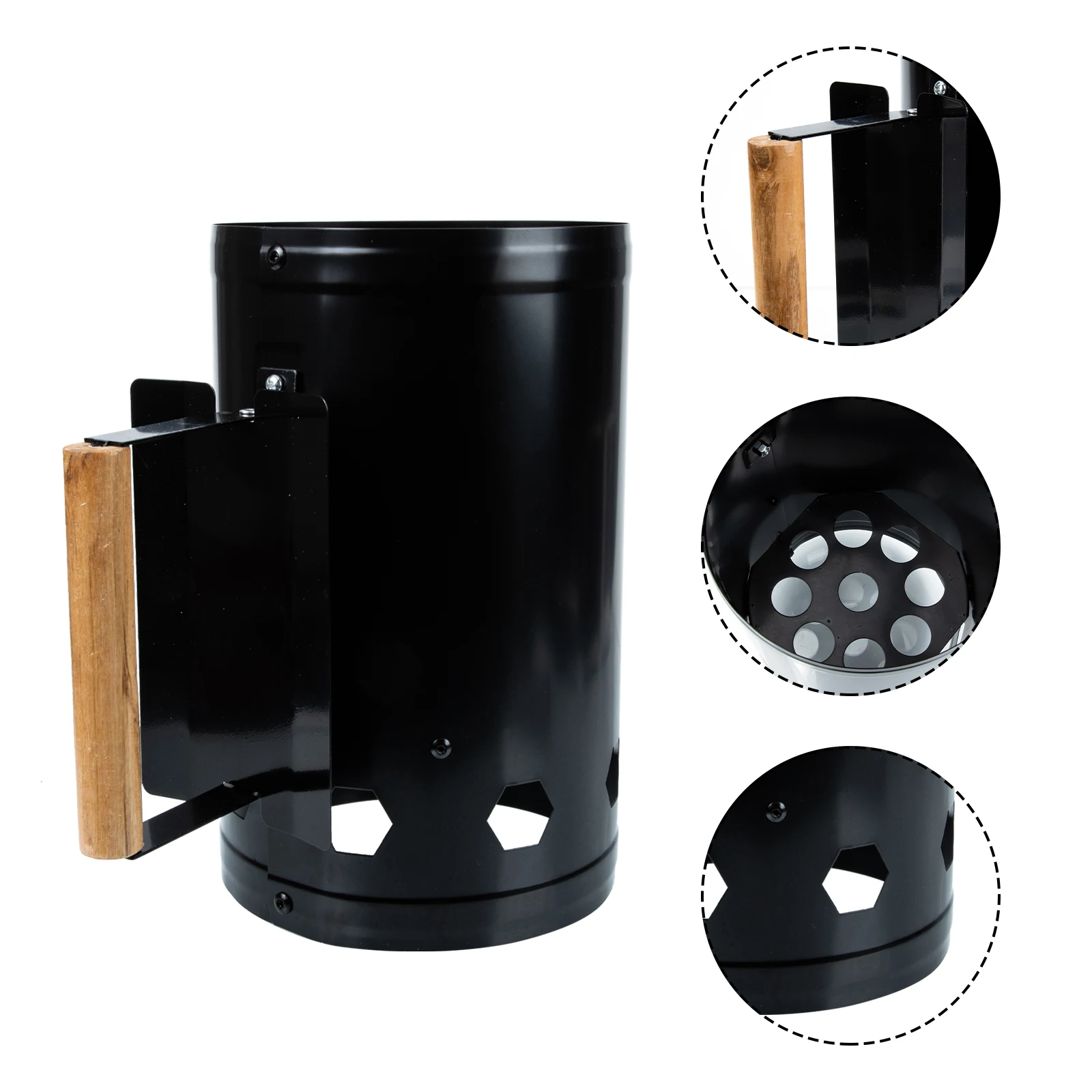 

Charcoal Chimney Starter Fire Starter Barrel Grill Tool Outdoor Cooking Fast Ignition Bbq Accessory Bbq Ignition Barrel