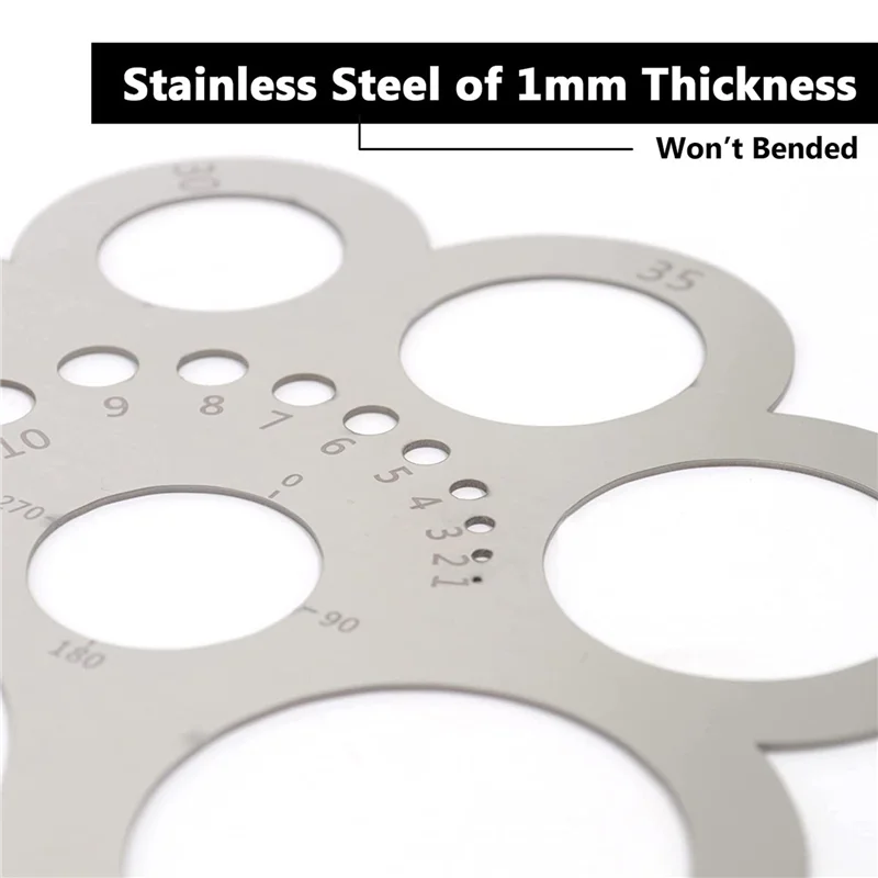 

FYBL-3X инструмент для резки кожи, угловой резак, шаблон для рисования кругов, металлическая линейка для изделий из кожи, деревообработка, шитье, сделай сам, ремесло