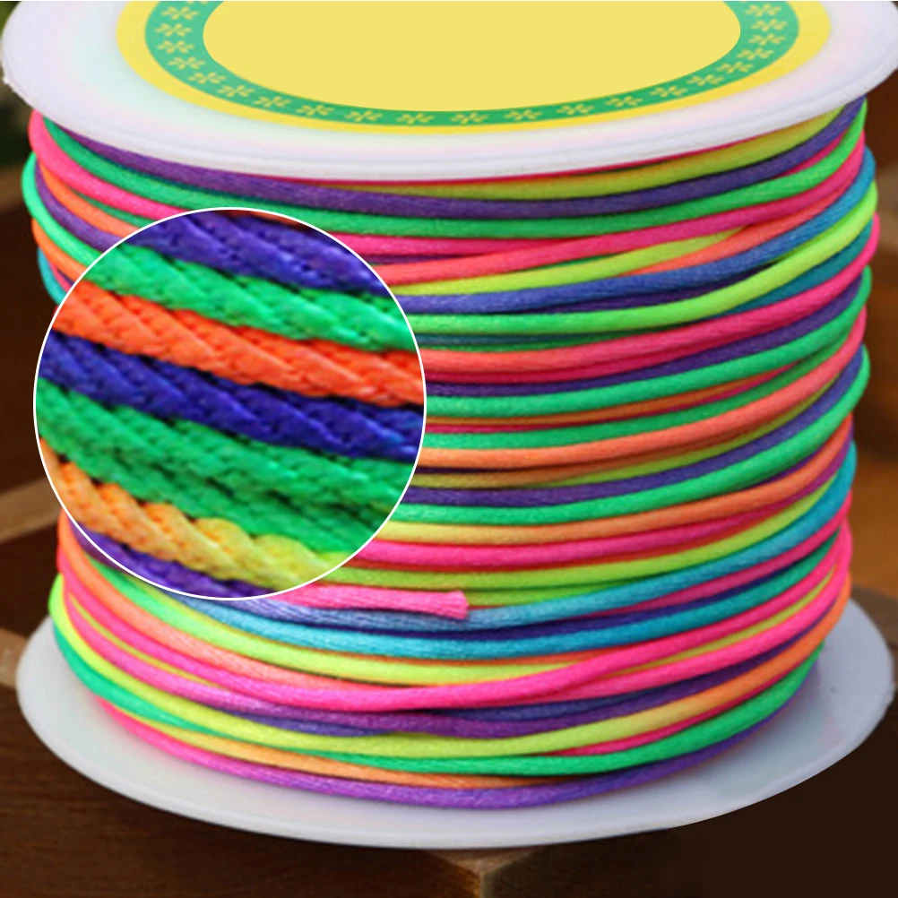 

100M Beading Cord Multicolor Jewelry Making Thread Durable Elasticity Bead Stringing Bracelet Necklace DIY Crafts