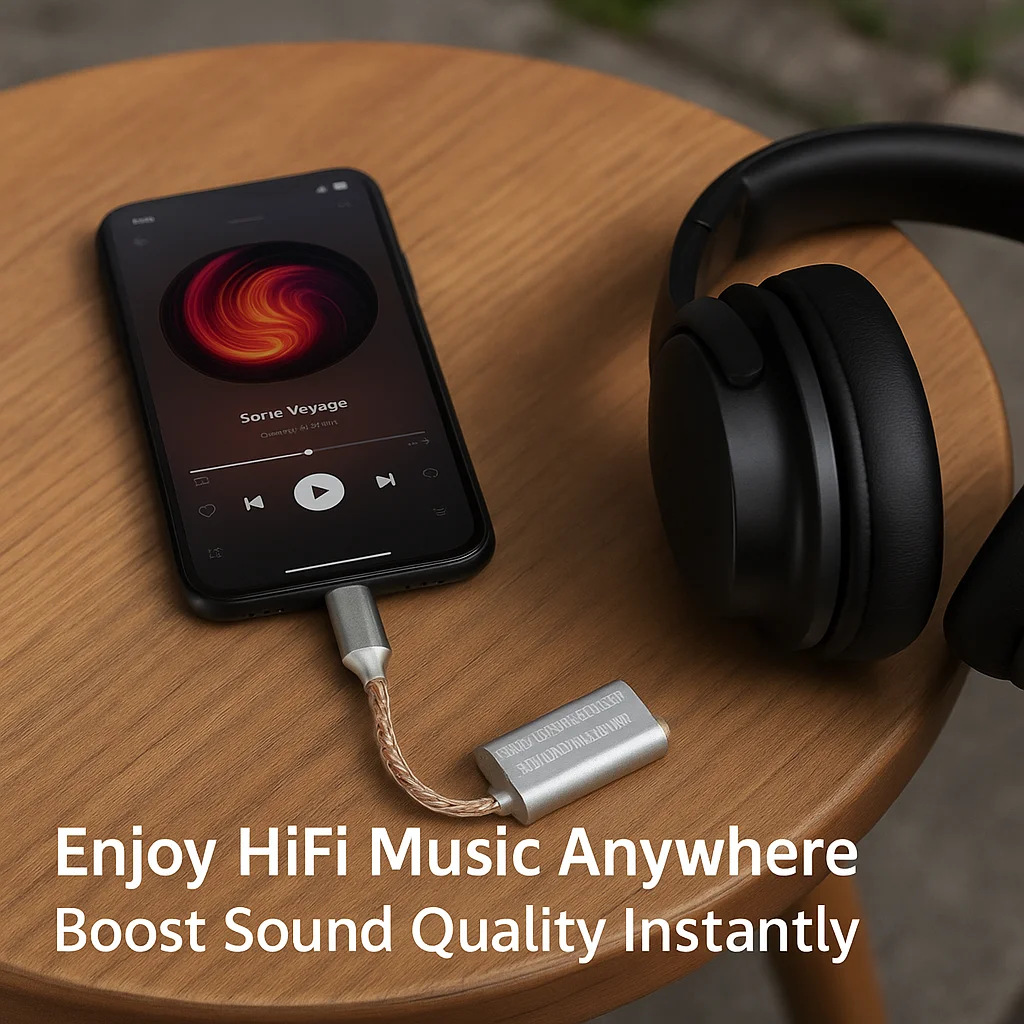 

Зимний портативный Hi-Fi ЦАП адаптер | ES9318 Независимый декодер | 8-жильный кабель серебристо-медный | 384 кГц, 32 бит + поддержка DSD256