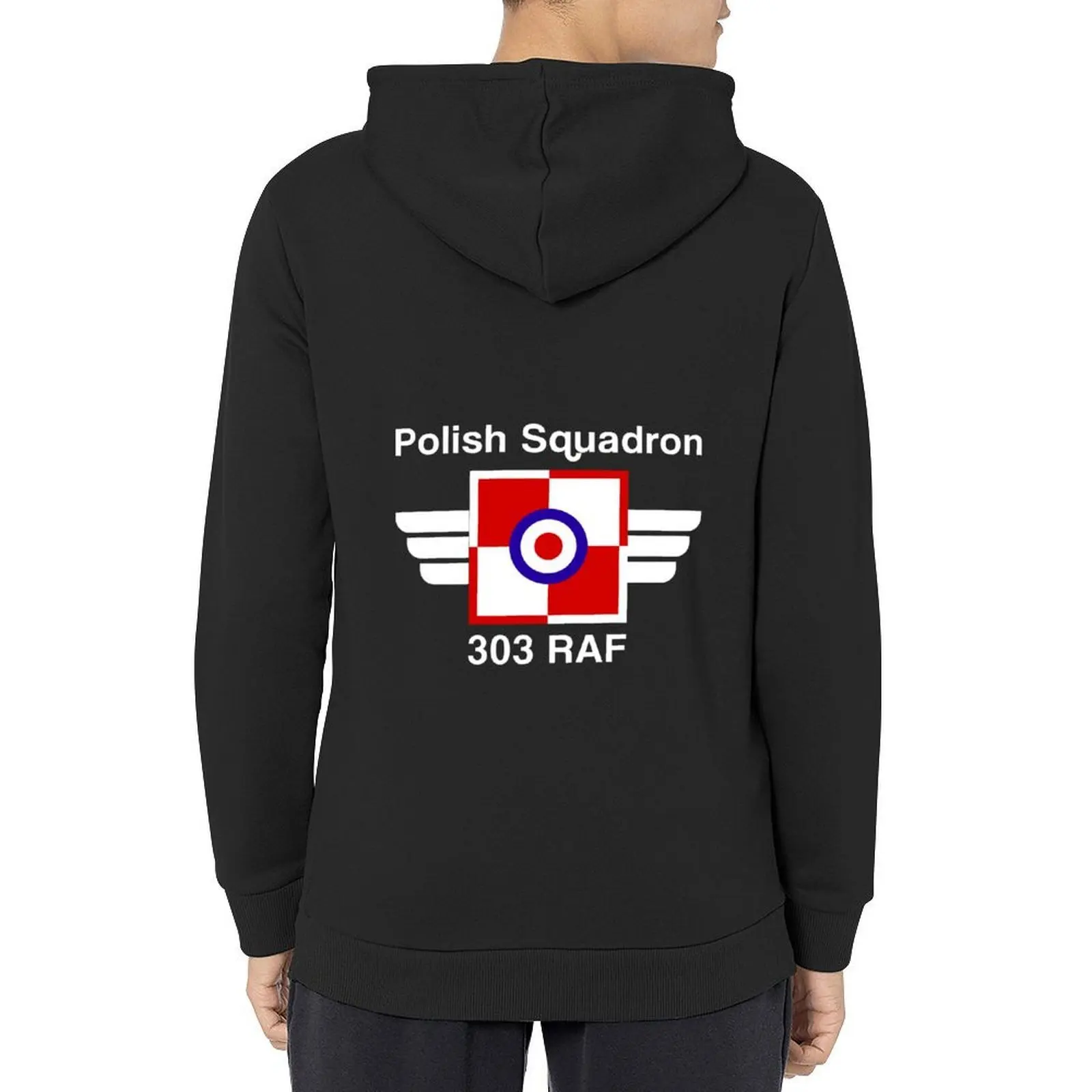 إعصار سرب 303 الآس البولندية في RAF WW2 هوديي الخريف منتجات جديدة أنيمي الملابس الملابس الكورية النمط الياباني الرجال هوديي