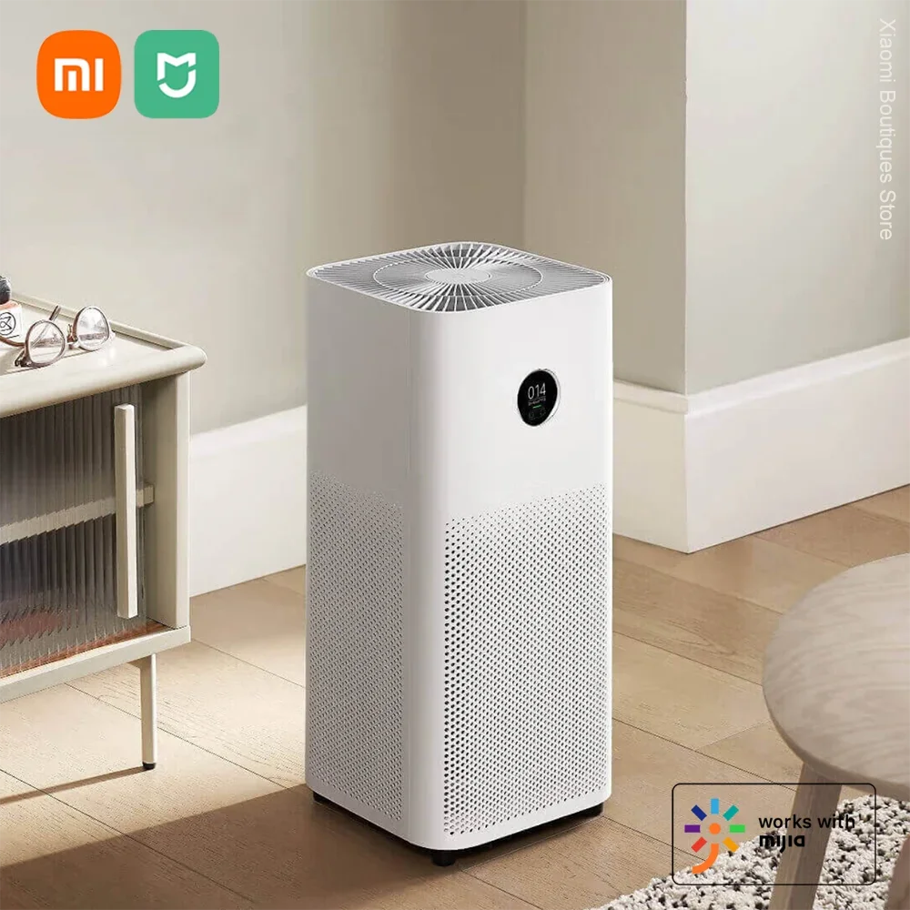 XIAOMI MIJIA Smart Air Purifier 4 Deodorization PM2.5 Dust Odor 99.99% Antimicrobial Antiviral Low Noise Design HEPA Filter