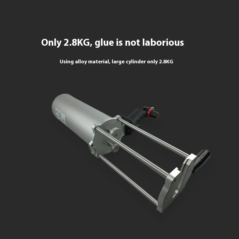 Handheld Large Cylinder Pneumatic Glue Gun True Porcelain Glue Filling AB Dual Tube Seam Sealing High Capacity Pressing DIY OEM