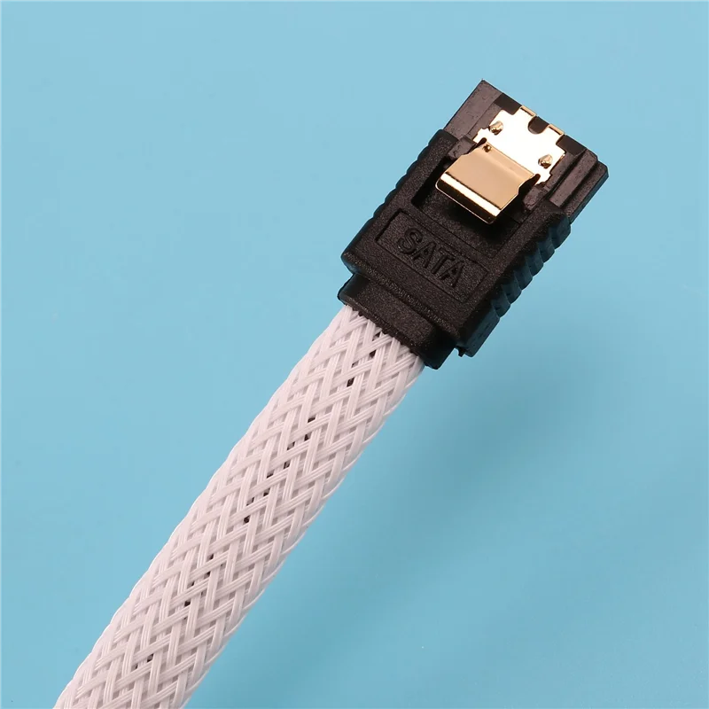 

8 шт. 50 см SATA 3.0 III SATA3 7-контактный кабель для передачи данных 6 Гбит/с SSD Кабели для передачи данных жесткого диска с нейлоновым рукавом Премиум-версия