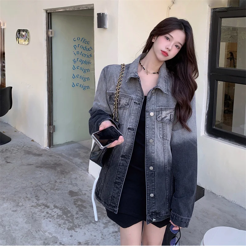 

Плюс размер градиент цвета с длинным рукавом женский ранняя осень новый дизайн средней длины ретро утягивающий топ