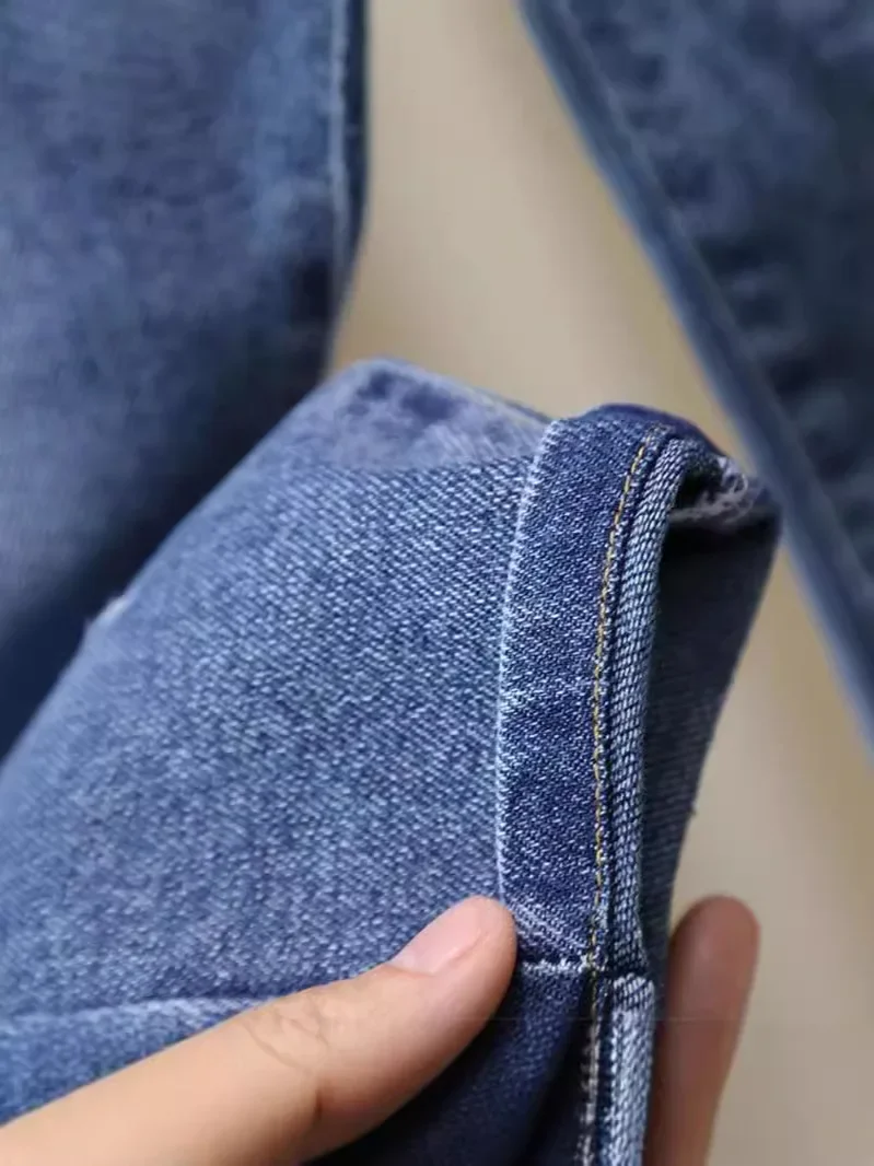 الأولاد سليم صالح الجينز مرونة الخصر المتعثرة الدنيم السراويل 2026 الربيع عارضة بنطال أولادي ل 1-7Y #5