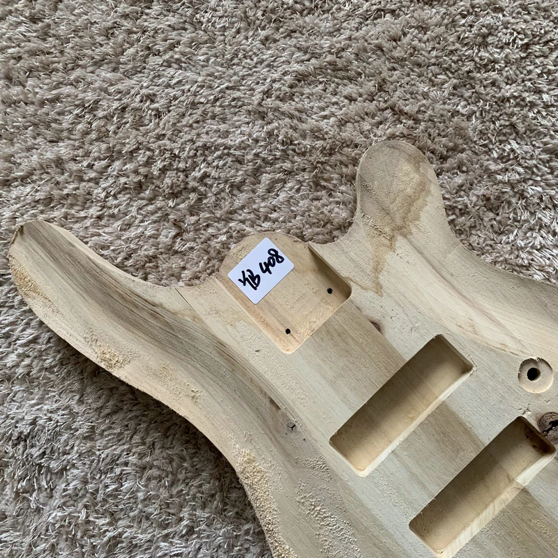 Low Price Active Bass Guitar Body Solid Basswood Right Hand Unfinished  Tiny Damages and Dirty YB408