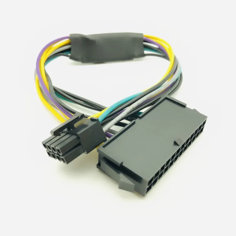 Cable adaptador de corriente PSU ATX de 24 pines a 8 pines Compatible con DELL Optiplex 3020 7020 9020 Precision T1700 de 12 pulgadas (30cm) para Dell