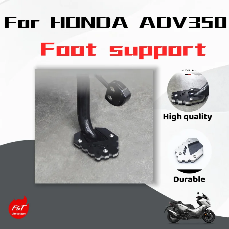 

For Honda ADV350 modification: Original side stand, enlarged and widened motorcycle kickstand accessories.