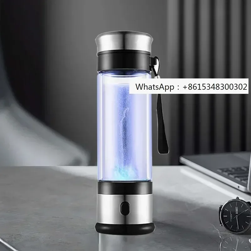 Wholesale portable USB H2 health smart cup hydrogen generator cup electrolytic water bottle 350ml hydrogen rich water bottle