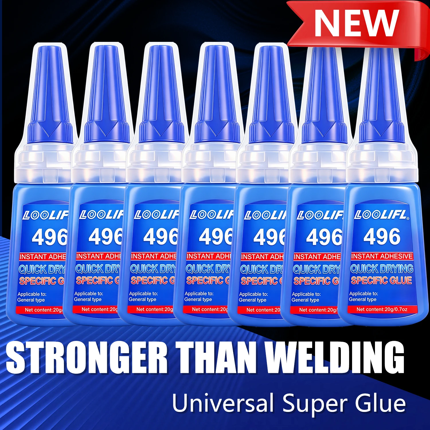 Multi-purpose Super Glue 496 Instant Quick Dry High Strength Transparent Adhesive For Metal Wood Plastic Ceramic Glass DIY Tools