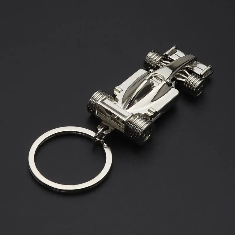F1 Keychain Racing Activity Gift Personality Pendant Key Buckle Silver Color Car Key Chain Men\'s Jewelry Keyring