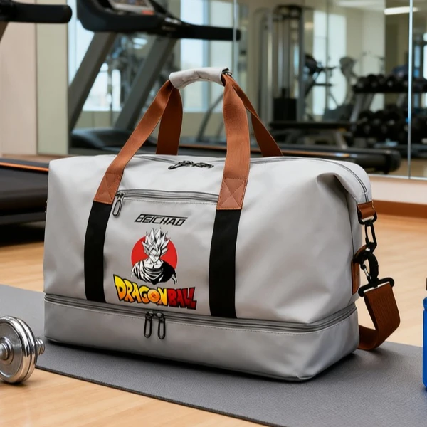 

New Dragon Ball Travel Bag Large Capacity Fitness Swimming Storage Bag Cartoon Anime Pattern Luggage Bag Friend Birthday Gift