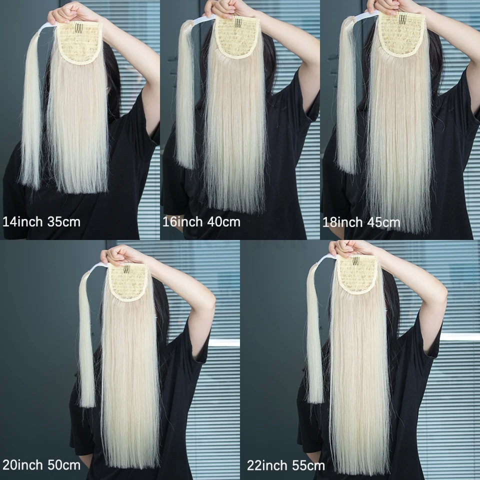 Boymia настоящий хвост, человеческие волосы, 100% волосы Remy, конский хвост, клипса, наращивание хвоста, 14-22 дюйма, блондинка, коричневый, черный