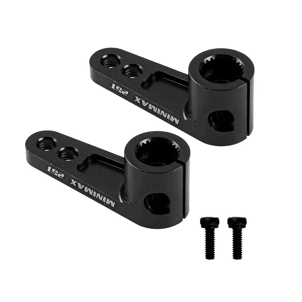 A97T2Pcs Металлический сервопривод 25T, совместимый с сервоприводом Futaba Savox Power HD для 1/8 1/10 RC Off-Road Drift Car, 2