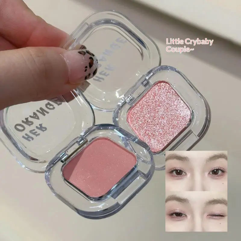 باليت ظلال عيون أحادية اللون من هيرورانج، لون مطفي ولؤلؤي وبراق، ألوان ترابية منخفضة التشبع لمكياج العيون الدخاني