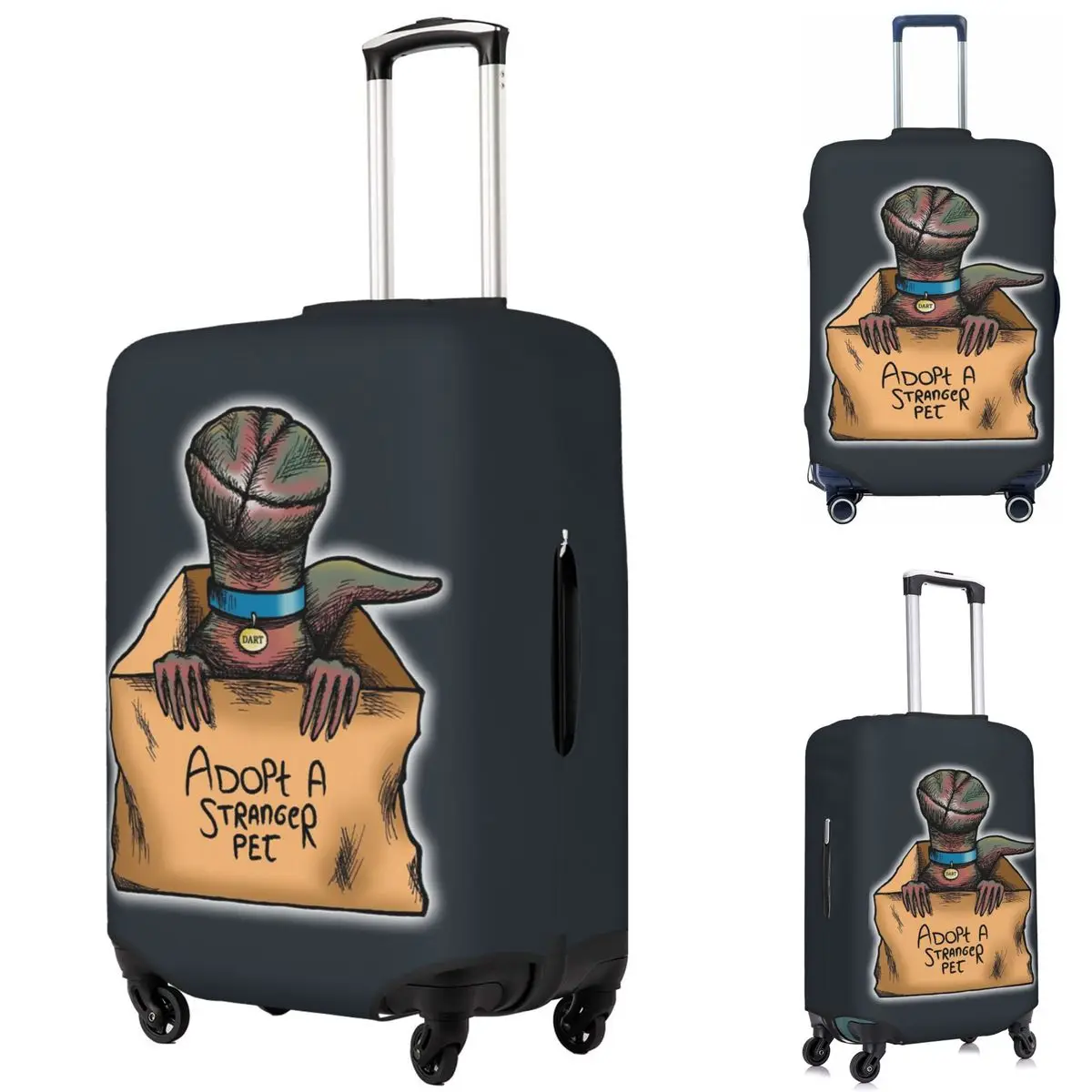 

Adopt A Stranger Pet Suitcase Cover Protection Elastic Travel Luggage Protector Covers for 18-32 Inch