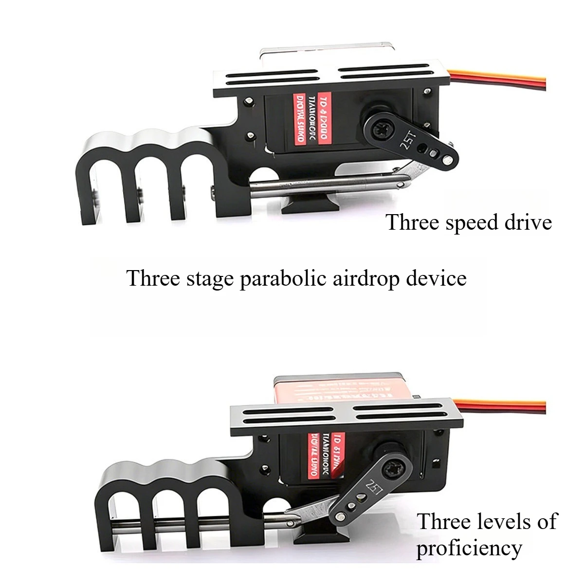 Second Third Stage Servo Dispenser Airdrop Wire Pulling Rope Throwing Device for Traverse Drone Thrower