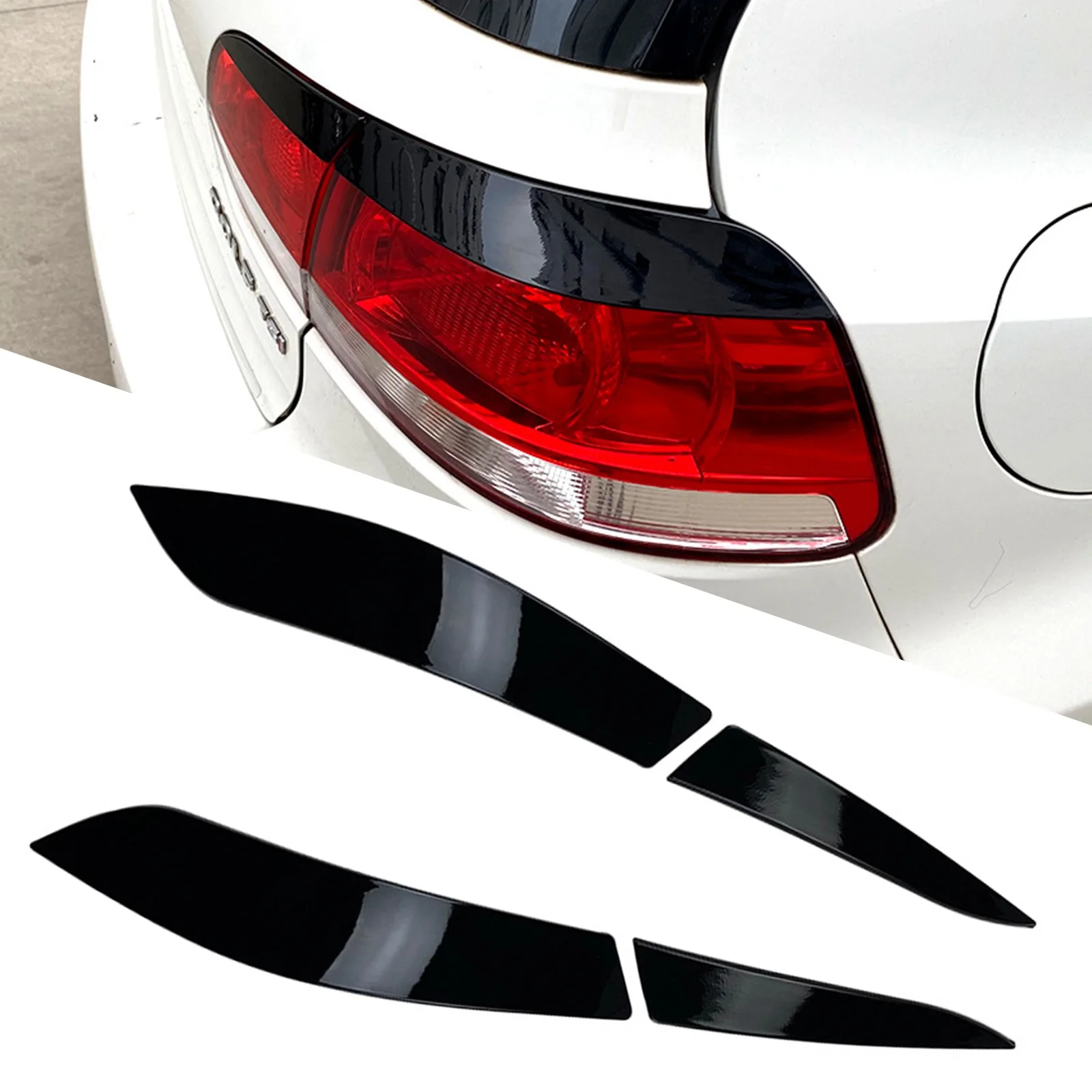 ABS Car Headlight Eyebrows Headlamp Eyelid Cover Trim For VW Golf 6 Accessories MK6  2008-2013