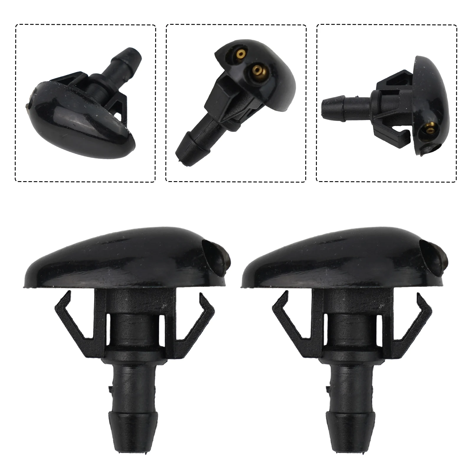 فوهات رذاذ سائل غسالة الزجاج الأمامي العملية لنيسان إكستيرا WD22 2000 2004 حزمة من 2 289313S500 289303S500