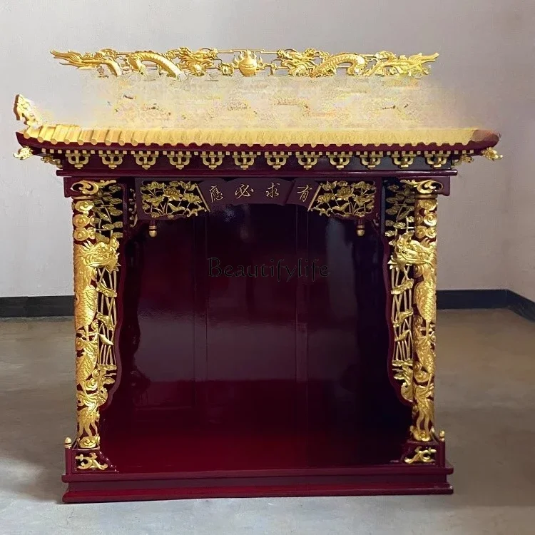 

02 ls 18For God of Wealth roof casket incense camphor wood household supply table