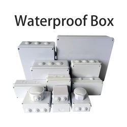 ABS plastic waterproof junction box Outdoor cable terminal Waterproof box Monitoring box Sealing power distribution box