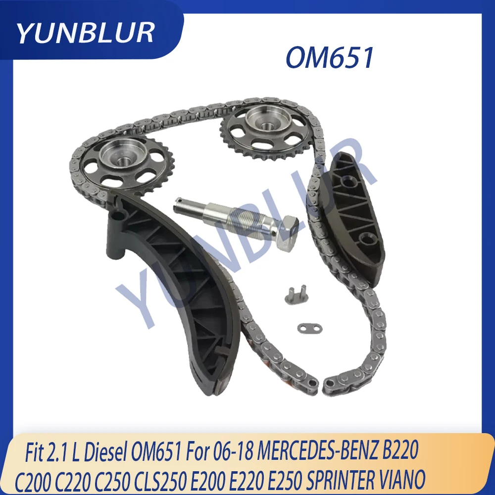 

Engine Timing Chain Kit Fit 2.1 L Diesel OM651 For 06-18 MERCEDES-BENZ B220 C200 C220 C250 CLS250 E200 E220 E250 SPRINTER VIANO