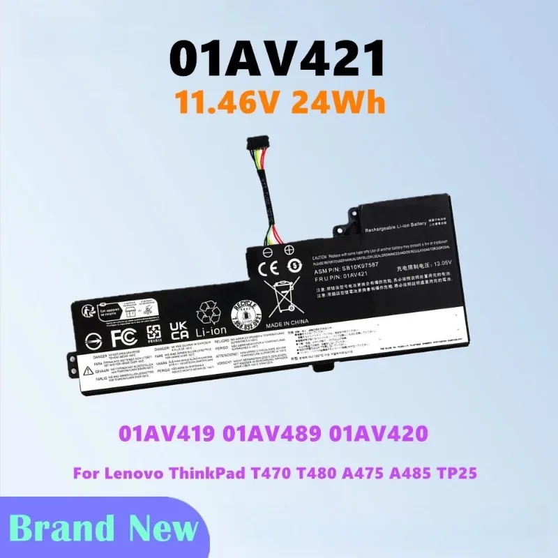 24Wh Laptop Battery For Lenovo ThinkPad T480 T470 A485 A475 01AV421 01AV419 SB10K97576 01AV420 SB10K97577 01AV489 SB10K97578
