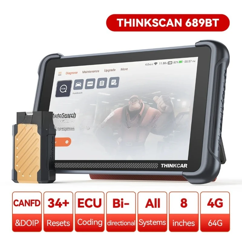 689BT Professional Car Diagnostic CANFD DOIP Diagnostic Device