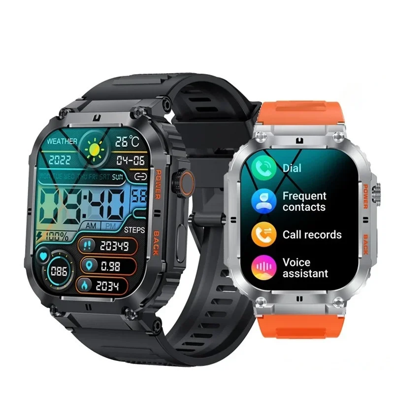 

Gaines Smart Watch K57 Pro Men 1.96''400mAh Long Standby Bluetooth Call Heart Rate Blood Oxygen Health Monitor Outdoor Sport Sma