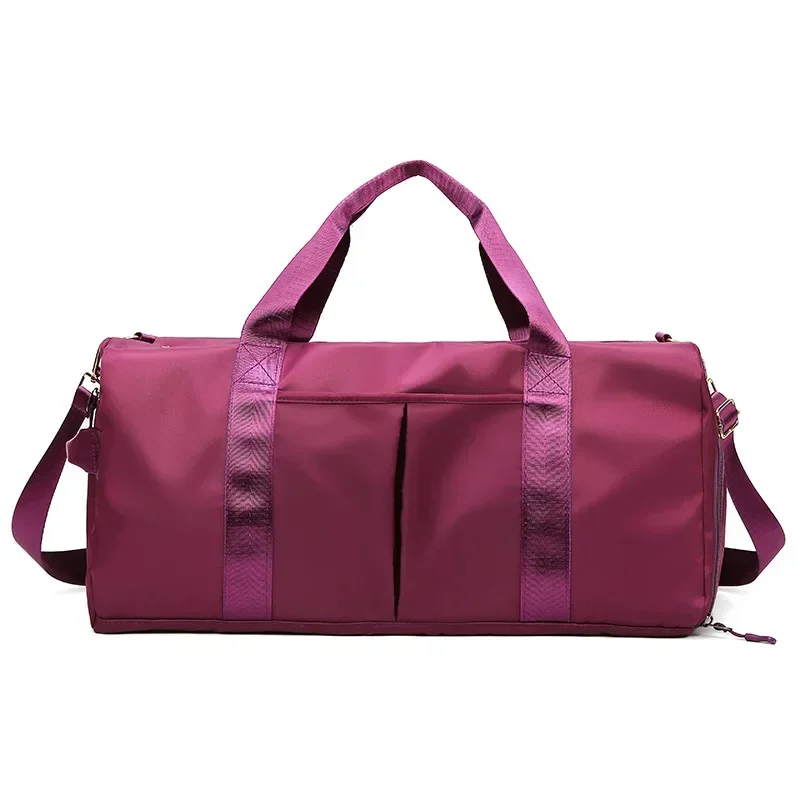 Bolsa de viaje de gran capacidad para mujer, bolsa de entrenamiento con separación en seco y húmedo, para Yoga y Fitness, 2023