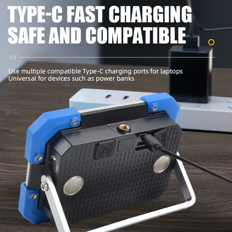 35LED High Power Work Light Rechargeable Camping Lantern Magnetic Emergency Lamp Portable Repair Lighting For Outdoor Activities