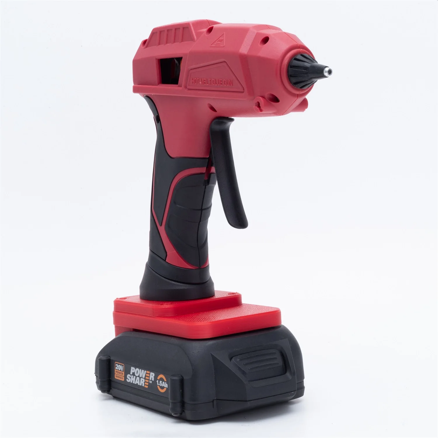 Electric Cordless Hot Melt Glue Gun for Worx 6PIN 18V Lithium Battery w/10pcs Glue Stick Hot Melt Welding Home Crafts DIY