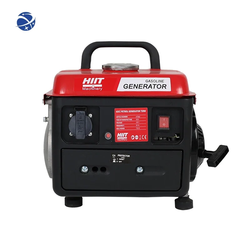 #YUNYI 0.8KW Single-Phase Mini Gasoline Generator 0.85KVA Silent Open Frame Design Economically Priced