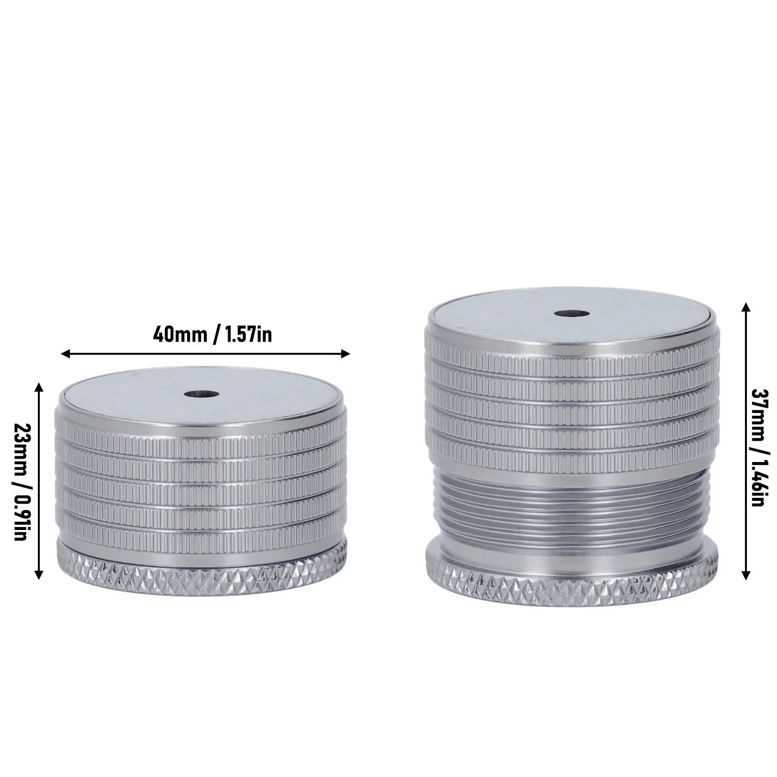 2 Pcs Furniture Riser 23-37mm Adjustable 50-500kg Load Bearing Aluminum Alloy Bed Sofa Table Riser Support Leg