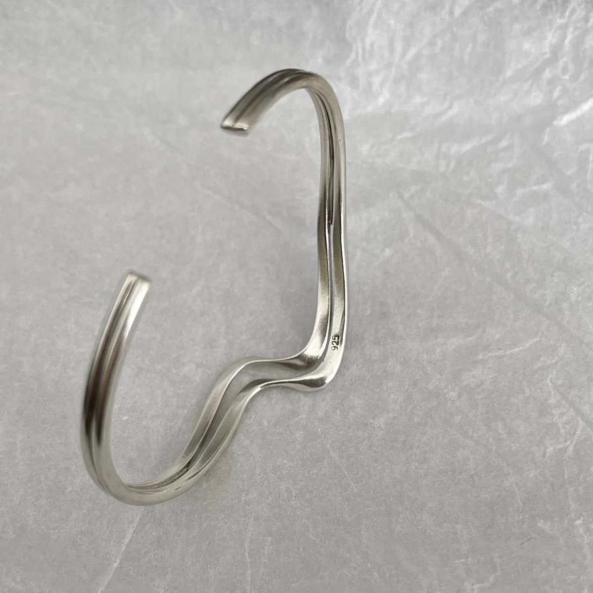 New 2024 Retro Personality Streamline Adjustable Silver Color Punk Bracelet Banquet Jewelry Accessories Gift