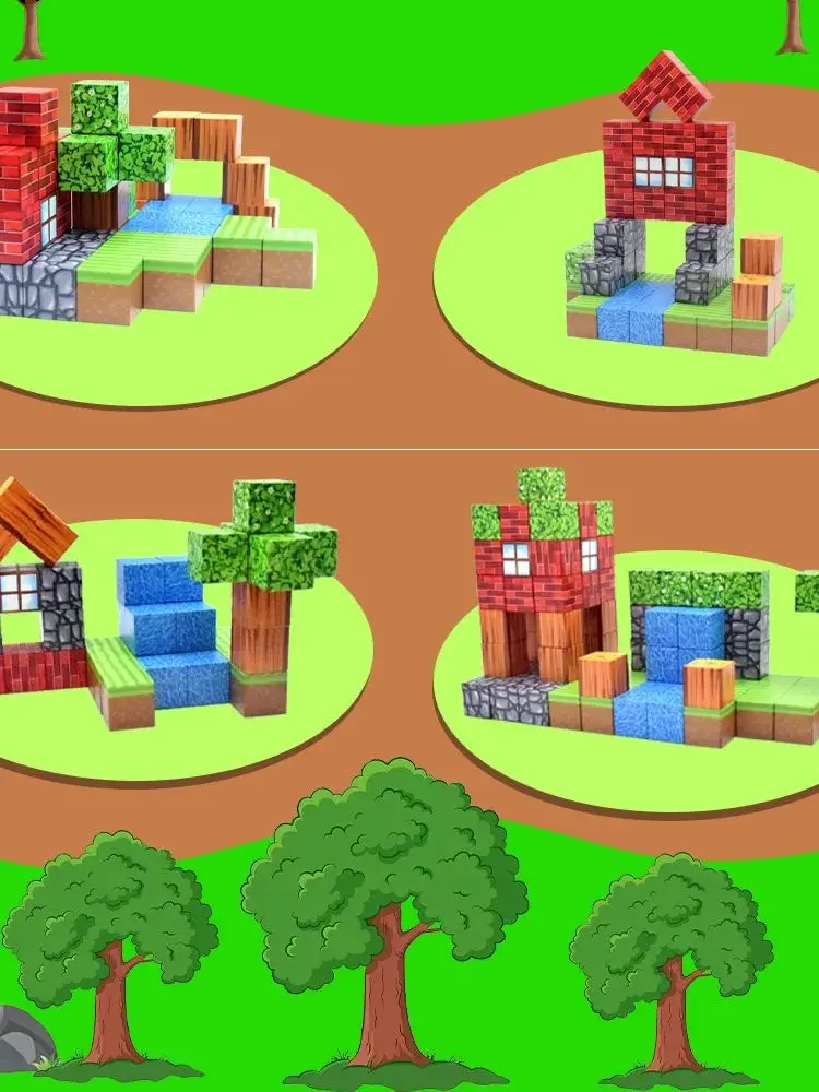 Zestawy klocków magnetycznych 2,5 cm dla dzieci, zabawki konstrukcyjne DIY, magnetyczny świat, modele dla chłopców i dziewczynek, STEM, Montessori, kostki sensoryczne, prezenty dla maluchów