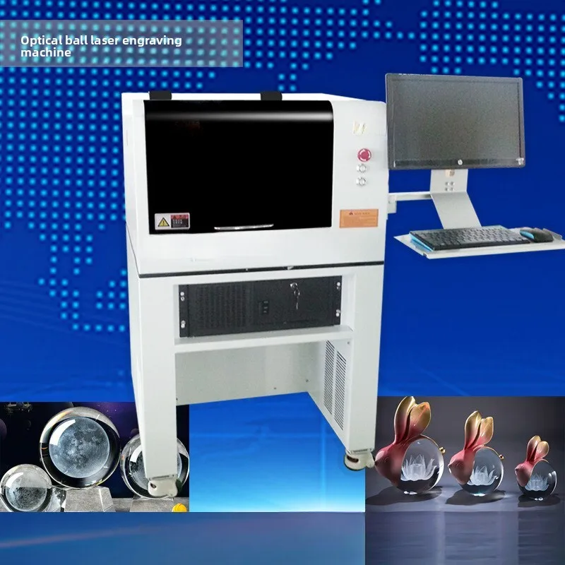 Fully Automatic Small Crystal Acrylic Laser 3D Curved Surface Glass Cup Internal Engraving Machine Customization