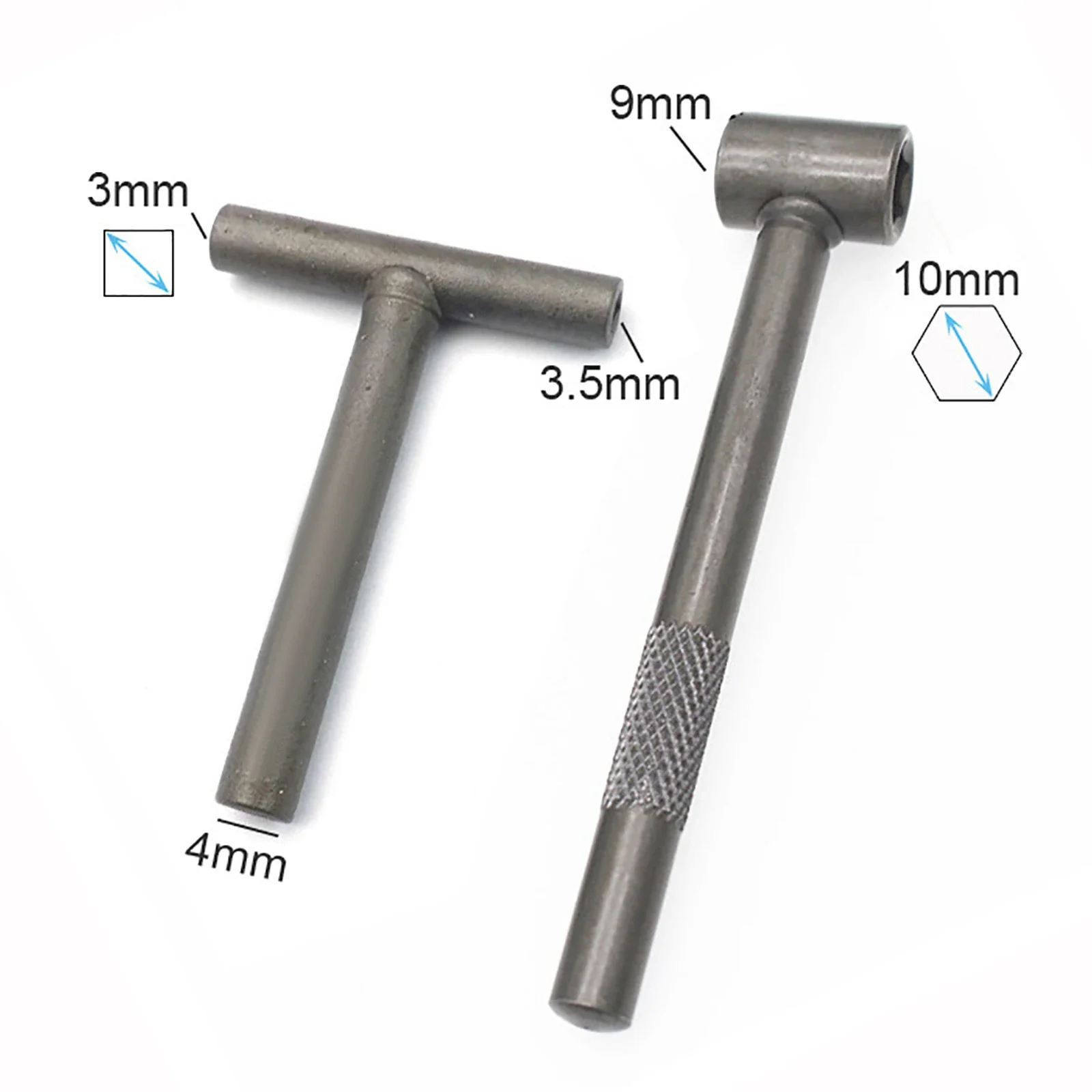 Valve Tappet Adjustment Tool Steel For Gy6 50 150cc Motorcycle Adjusting Spanner Square Hexagon Wrench Tool Removal Silver