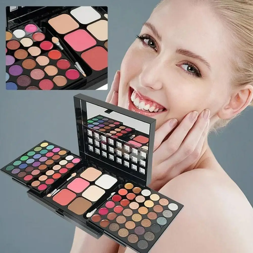 Set regalo per il trucco per le donne Kit completo Tutto in uno Trucco Cipria Ombretto Tavolozza Rossetto Pennelli per trucco Evidenziatore N EWW