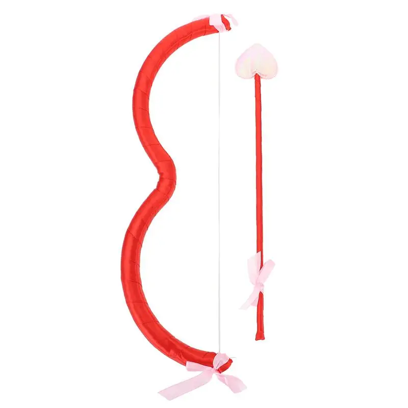 Cupid Bow Arrow Cupid Cosplay Costume Valentine’ S Day Children Cupid Cosplay Accessory Cupid Bow Arrow Performance Supplies