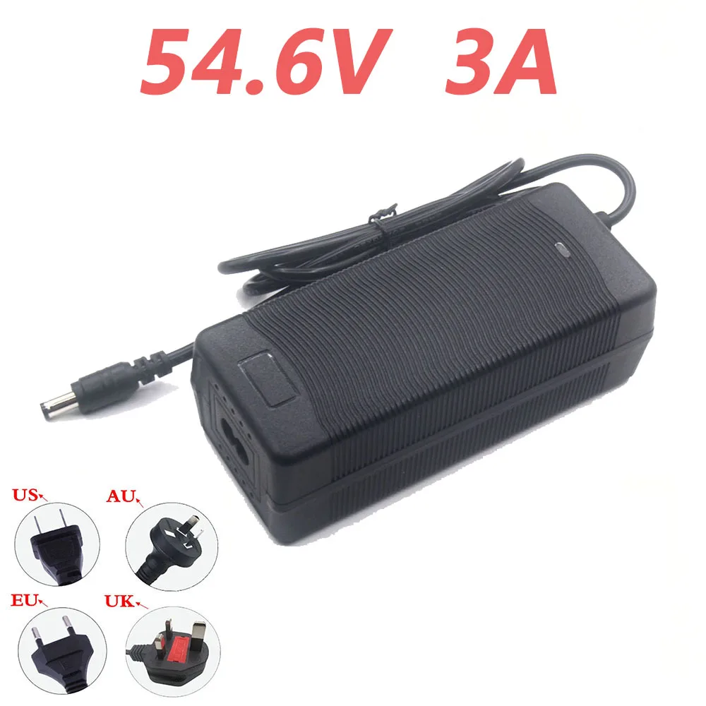 

54.6V 2A Li-ion Battery Charger For 48V 13S Jiujiu G1 Li-ion Battery DC5.5*2.1MM EU Plug US Plug UK Plug AU Plug