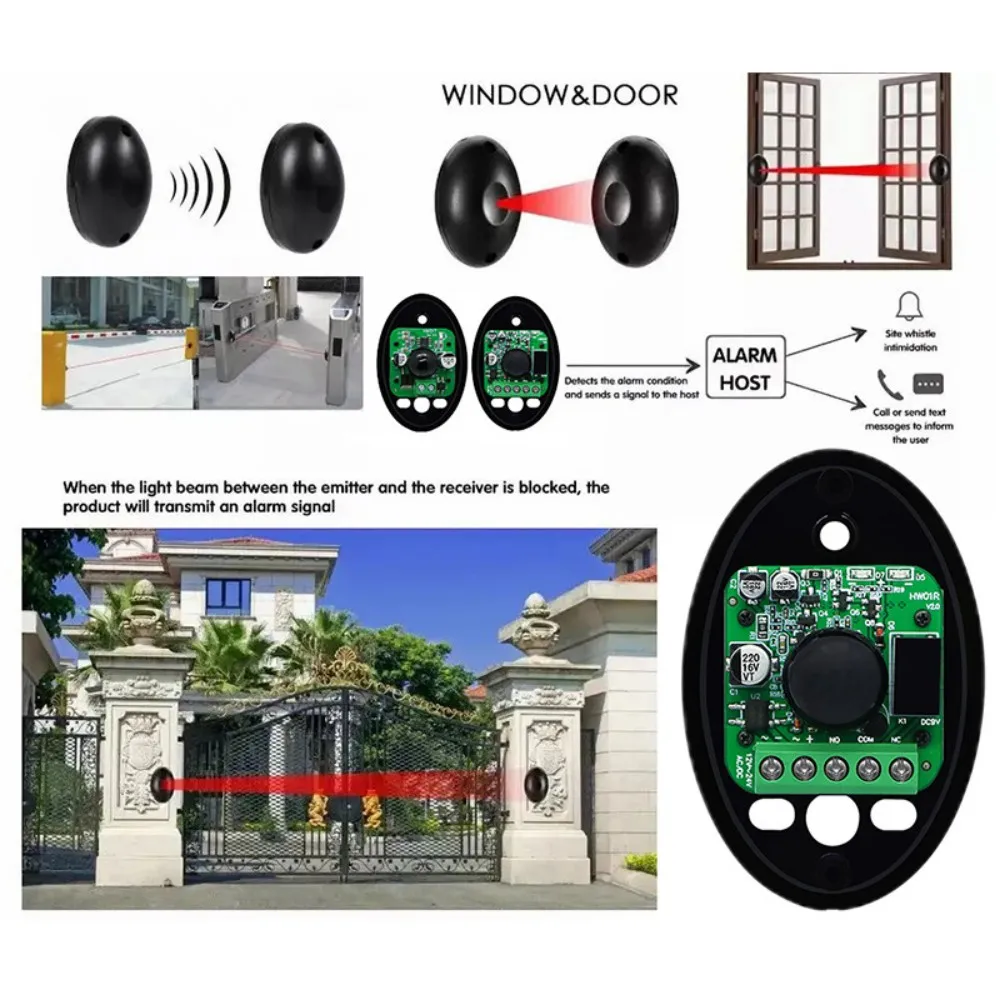 Imagem -02 - Doorhan-infrared Safety Beam Photocell Detector Garage Gate Door Sensor Doorhan Ditec Ata