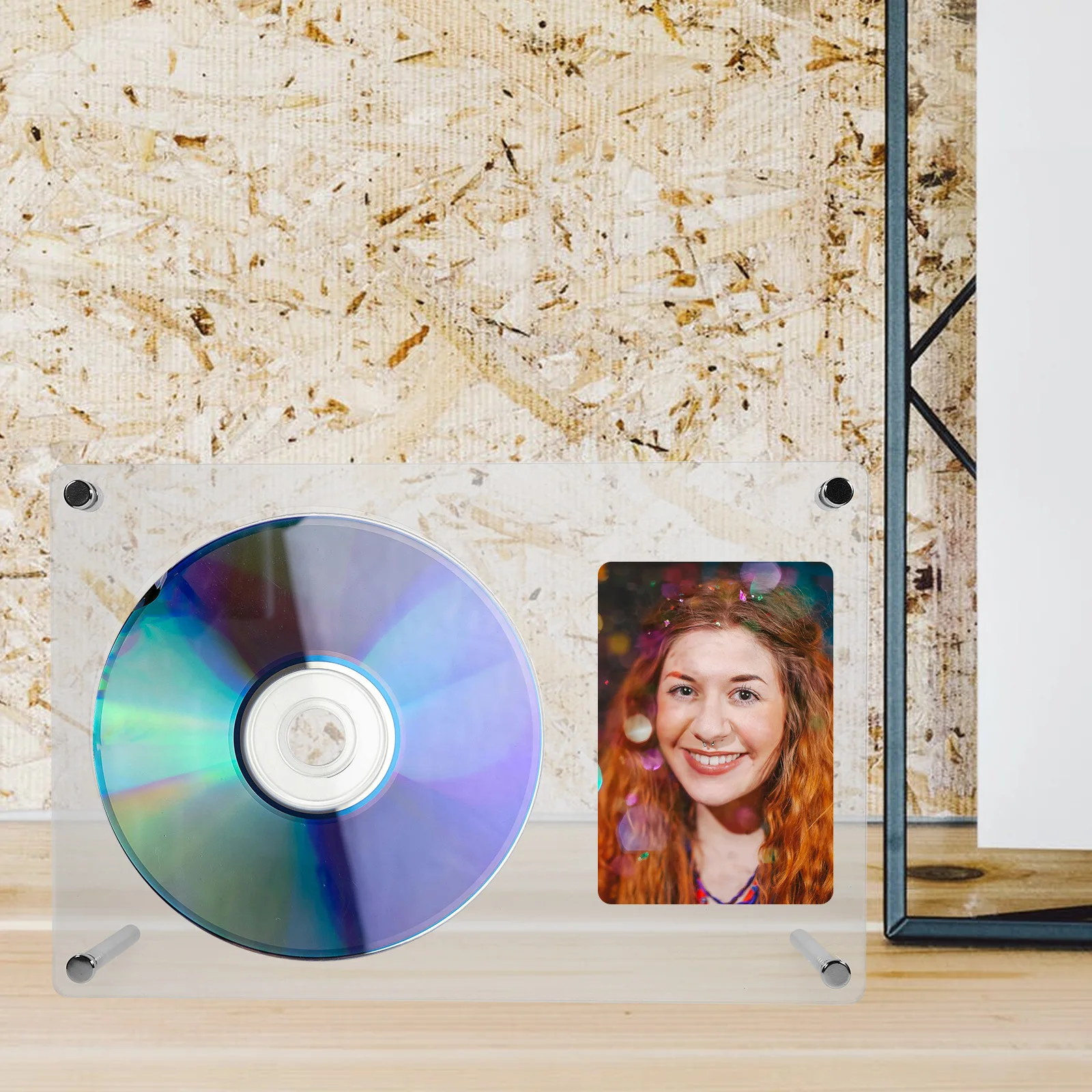 

Acrylic Cd Stand Rack Desktop Blank Photo Holder DIY Crafting Exquisite Cd Display Stand Party Decor Party Ornament
