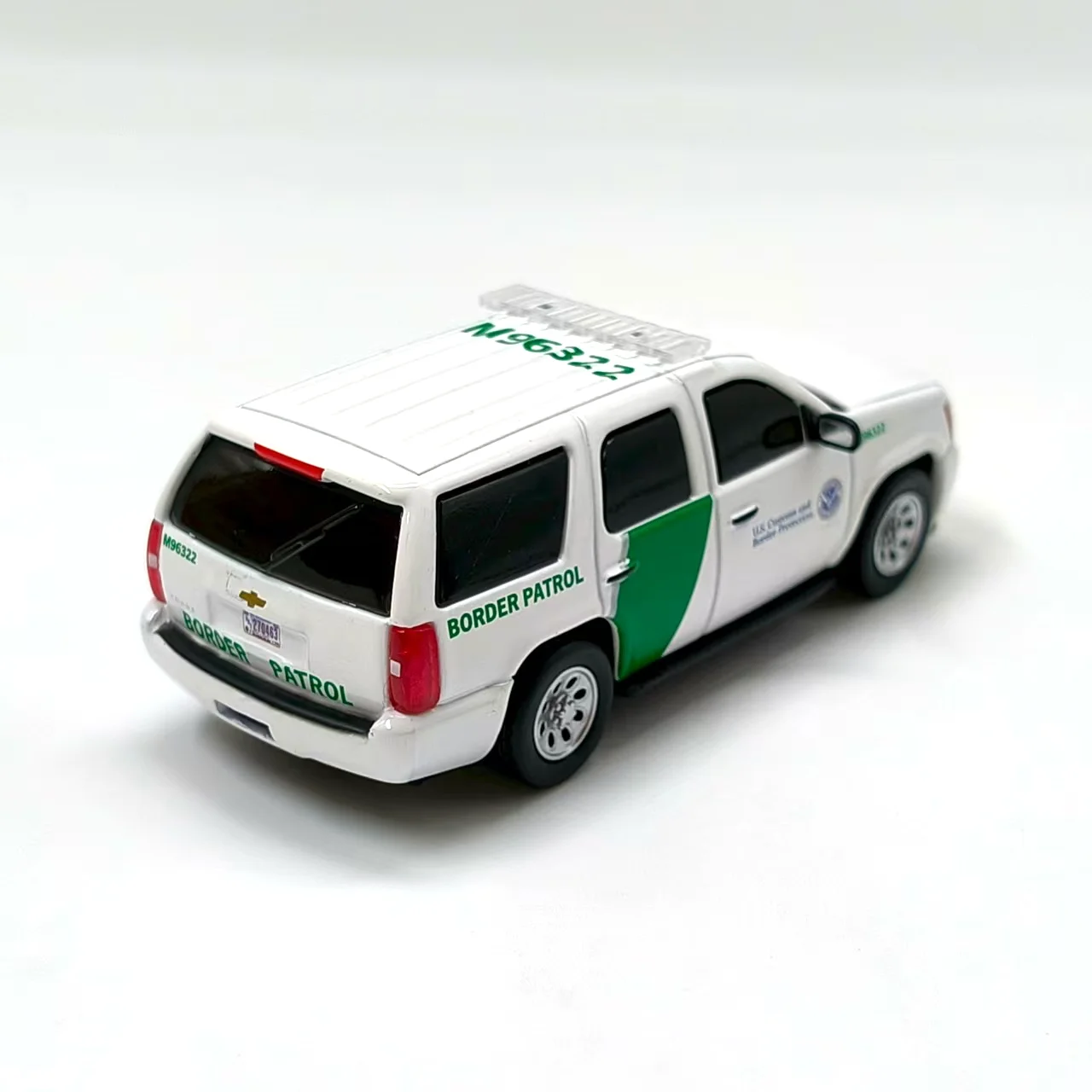 Modèle de voiture en alliage moulé sous pression, échelle 596 1:64, Chevrolet Ta River, patrouille de frontière américaine, jouet de collection, cadeau, affichage Souvenir, ornement