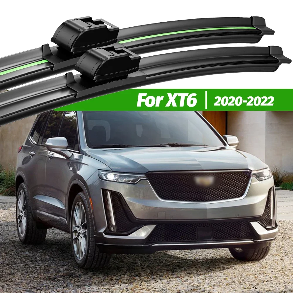 

For Cadillac XT6 2020-2022 2pcs Front Windshield Wiper Blades 2021 Windscreen Window Accessories