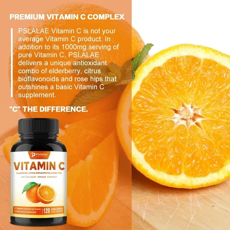 Vitamin C - Supports Healthy Hair, Skin, Nails, Joints and Connective Tissue