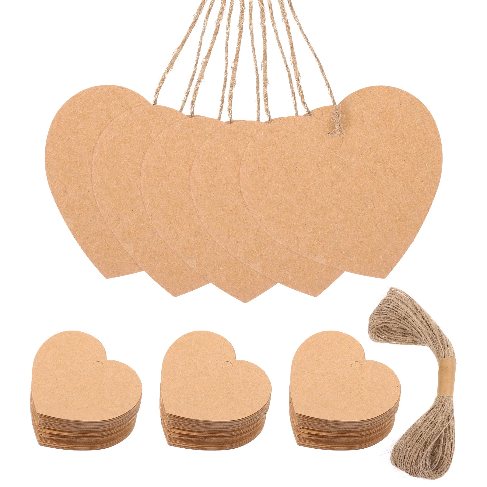 

1 set Heart Shaped Gift Hanging Blank Paper Tags For Valentine'S Wedding Diy Crafts Decorative Small Tags Lovely Heart Cutouts